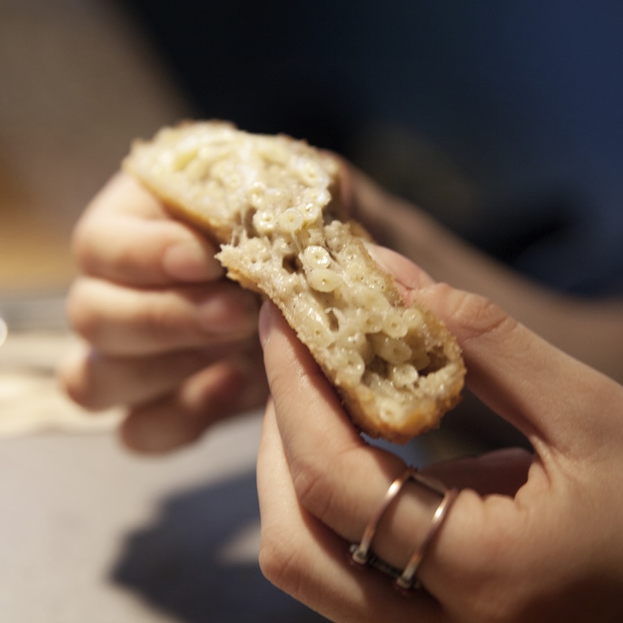 La pizza fritta senza glutine da Luna galante - Luciano Pignataro