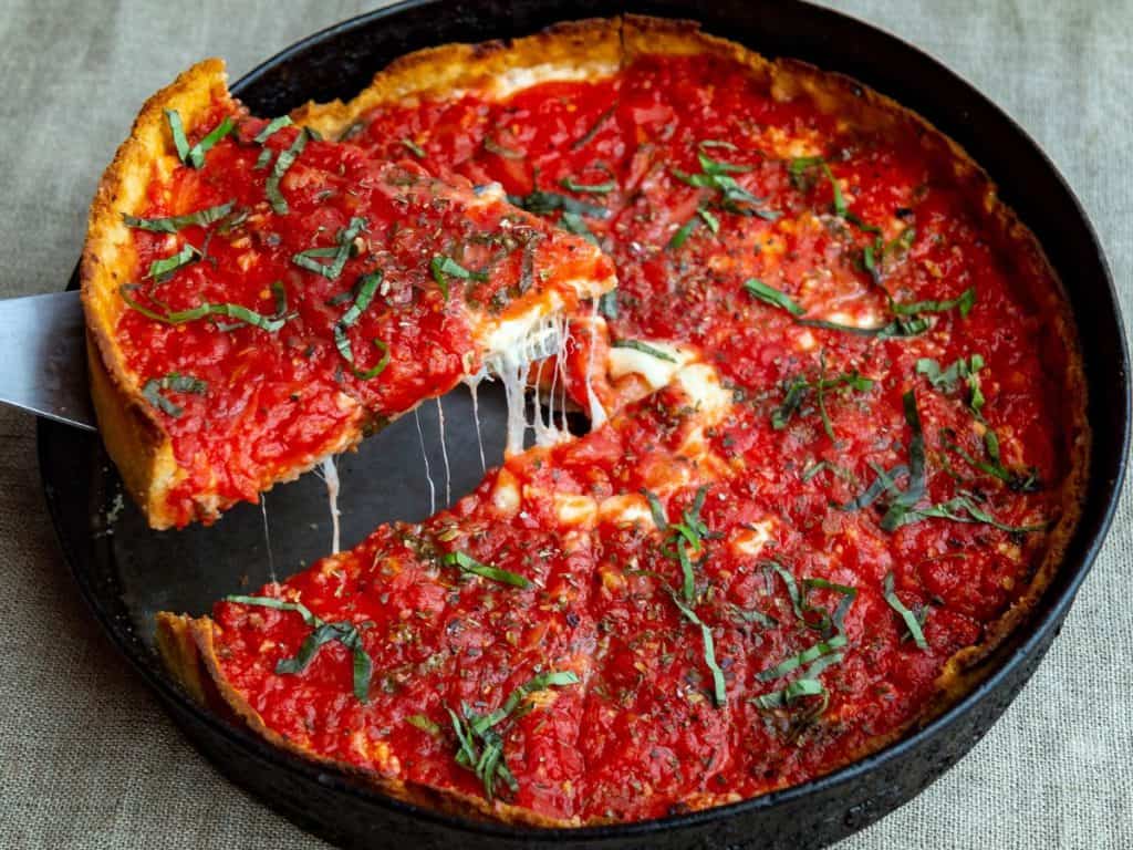 deep-dish pizza Chicago